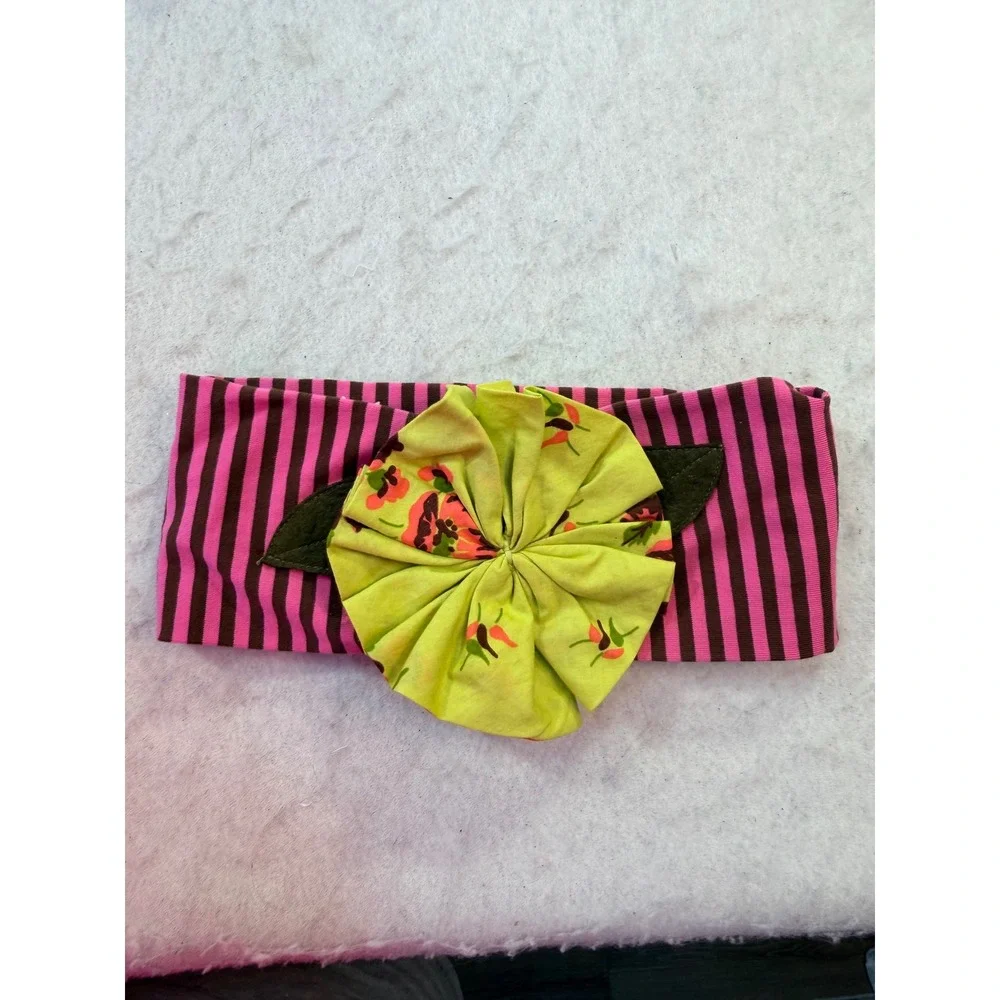 Matilda Jane Girls Headband Lot 5pc Floral Gingham Striped Bows OS